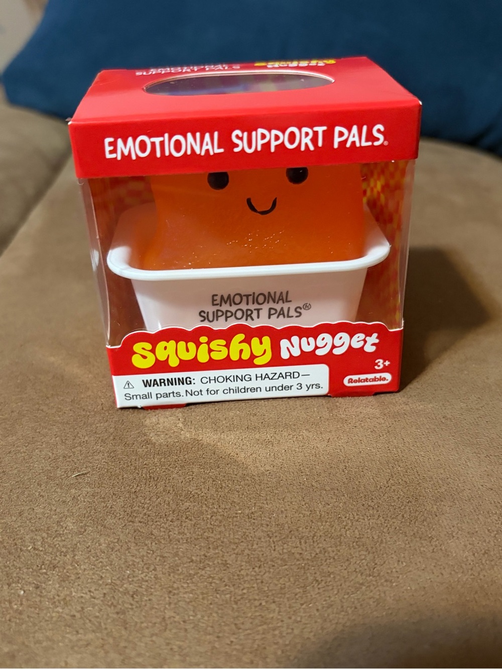 Emotional Support Pals Squishy Nugget- Orange stress relief squishy fidget toy